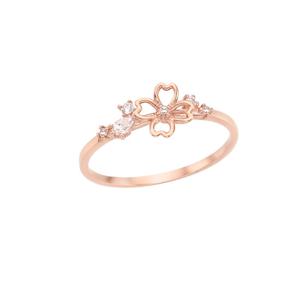 [GB] 럭키 행운 네잎 클로버 10K Gold 반지 LRT19049T