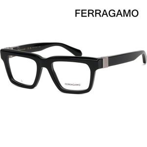 페라가모 안경테 SF2995 001 명품 패션 두꺼운 블랙 사각 뿔테