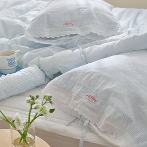 [딜데이특가]리틀슬리피 60수 아사 순면 레이스 차렵이불(SS이불베개세트)