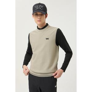 [PXG공식] 남성 라운드 넥 니트 베스트-PJPCM420205