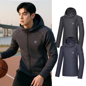 콜핑 남성 봄 하이쿨 FIT한 스판 등산 트레이닝 집업 자켓 KSC064SJ2M