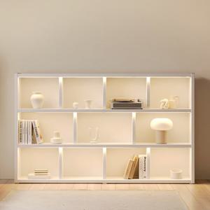 아씨방가구 제이슨 LED 조명 수납 36T 3단 책장 2000