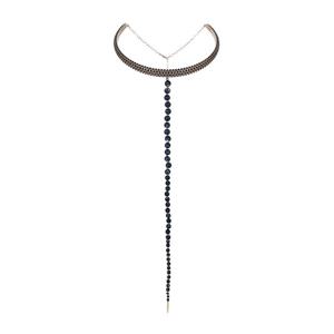 [엘러브] 디올 블랙스톤 드랍 초커 블랙 금장 5ET0118