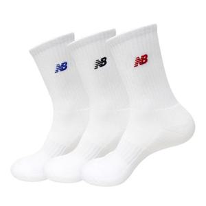 [나이키 슈즈]NB 뉴발란스 NB 플라잉로고 M 3팩 중목 스포츠 마라톤 삭스 양말 화이트 멀티 NBGEDAB111-10