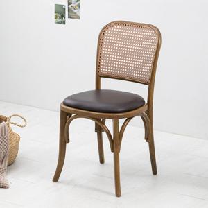 카이저 라탄 체어 2개 곡목 쿠션 인테리어 주방 식탁 의자