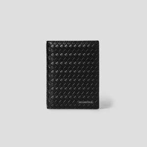 [빈폴ACC] (BE52A3M075) 프리미엄 가죽 메쉬 카드지갑 - 블랙