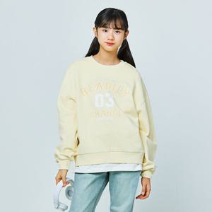 [소이] 여자 가을이월 파스텔레이어드바이오맨투맨티(25S0458)