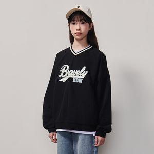 [에꼴리에] 여자 가을이월 브이넥 나일론 맨투맨티(25A1454)