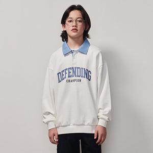 [에꼴리에] 남자 가을이월 데님카라 맨투맨티(25A1404)