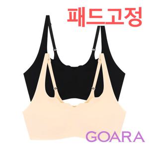 [고아라]쿨~인견 프리컷 패드고정 퓨징 누디브라1종(GB5693)FREE-2XL