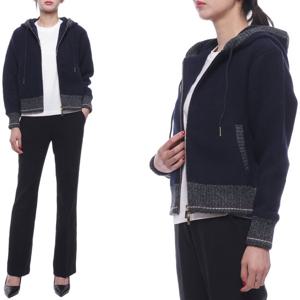 [톰브라운] 24FW 여성 울 플리스 후드집업 (FJT349A J0100 415 24F)