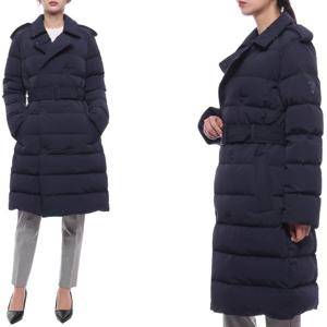 [버버리] 24FW 여성 더블 브레스트 퍼퍼 롱패딩 (8097985 NAVY CHARCOAL MELANGE 24F)