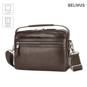 빌리버스 남자 소가죽 미니크로스백 숄더백 태블릿 수납가능 직장인 가방 BBMS023
