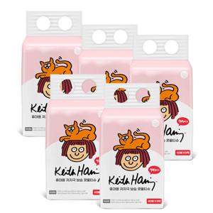 키스해링 보습 3겹 콧물티슈 비염티슈 휴대용 부드러운 저자극 40매 5입 5팩