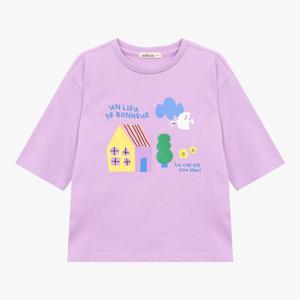 [밀리밤]아이좋아아스킨7부티셔츠(MLLA25360)