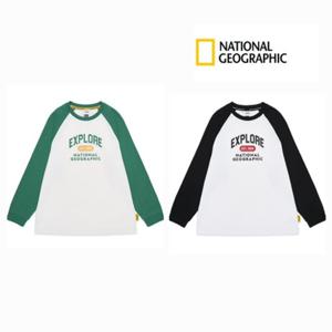 내셔널지오그래픽 키즈 US [2025 신상] 래글런 면 긴팔티 K251UTS020 데일리티셔츠  이너티 신학기룩