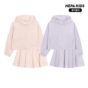 [네파키즈/택가159,000] KL25904 시크 우븐 집업 스커트 세트 본사직영