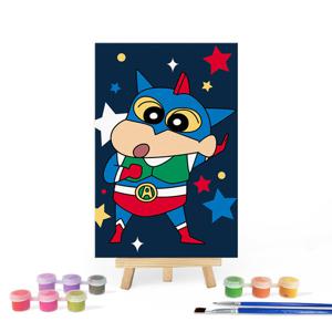 아이러브페인팅 DIY미니이젤형 짱구 그림그리기 10x15cm 액션가면 짱구