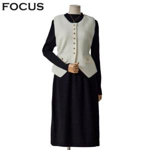 [포커스]조끼블랙니트원피스 FW4K3ST3194_SH