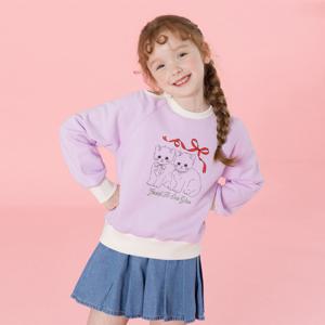 [아이러브제이] 냥이리본 크롭 어깨트임 티 JXSTO08