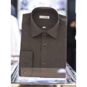[듀퐁] 남성 슬림핏 린넨 긴팔 남방 와이셔츠 (SE4SM21LS368SGY)