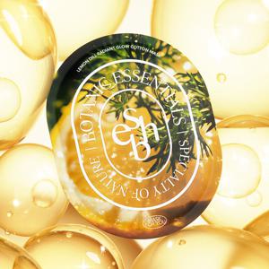 에센허브 레몬 딜 래디언트 글로우 코튼 마스크팩 5매/미백집중케어/비건 코튼 마스크시트