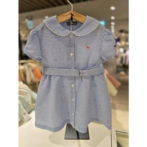 [블루독베이비] 25 SS(블루)깅엄체크 미디 드레스(4531940002) 돌 백일 조카선물 유아아기옷  원피스 여름