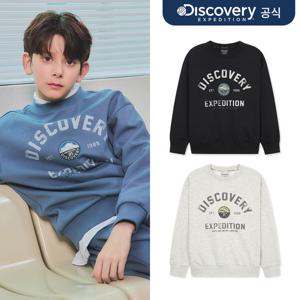[디스커버리] 키즈 아웃도어 전판 그래픽 트레이닝 맨투맨 3종 택1
