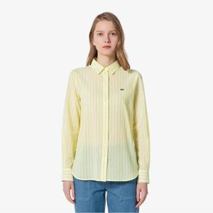 라코스테 공식 여성 썸머 코튼 스트라이프 셔츠 CF771E-55G 107