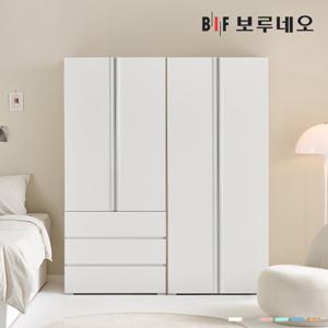 [착불] 보루네오 리키 1600 J세트 옷장 이불장 미니 아이 작은방 서랍 원룸 슬림