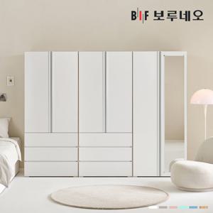 [착불] 보루네오 리키 2400 GG세트 옷장 이불장 안방 작은방 원룸 서랍 거울