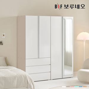 [착불] 보루네오 타키 1600 O세트 장롱 장농 이불장 안방 작은방 원룸 서랍 거울 6자 7자