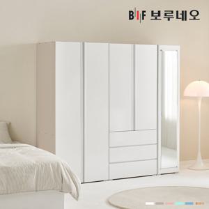 [착불] 보루네오 타키 2000 T세트 장롱 장농 이불장 안방 작은방 원룸 서랍 거울 6자 7자