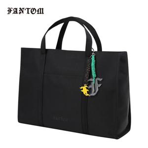 [팬텀] 여성 2WAY 핸들 로고 참 보스턴백 221E1BB101_BK