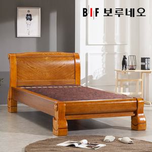 뜨끈뜨끈 튼튼원목 활성탄소 숯볼 온돌침대 S