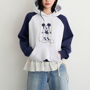[피핀] [디즈니 정품] 112009 미키 메롱 후드 티셔츠