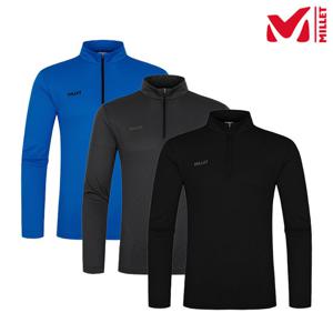 [밀레 (행사)]남성 시그니처 등산 긴팔 집업 티셔츠_MVUST320