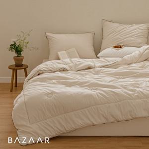 바자르 클래식 실크모달 옥수수솜 프리미엄 사계절 차렵이불패드세트(K)