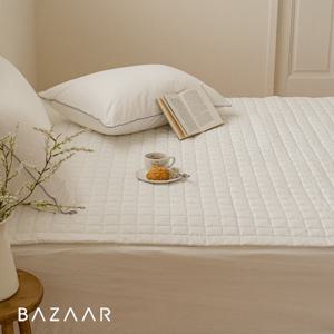 바자르 클래식 실크모달 프리미엄 고정밴딩 침대패드(SS)