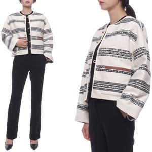 [셀린느] 24FW 여성 스트라이프 트위드 바하 가디건 (2V82S145X 01KC 24F)