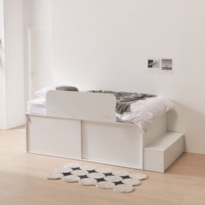 파로마 메종 슬라이딩 더빅수납 침대 SS+가드+계단+독립매트 TCU