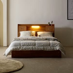 파로마 네오 발렌트 고무나무 침대 퀸+독립스프링매트 NES1475