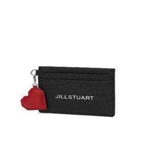 [질스튜어트핸드백] 블랙 로고 포인트 소가죽 여성 카드지갑 JAHO4F470 BK