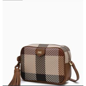 [닥스] 브라운 빅하우스체크 크로스백 DCBA4F681W2
