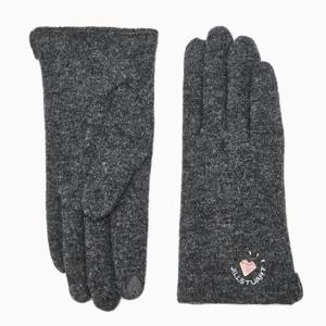 [질스튜어트] 그레이 로고장식 울혼방 스마트터치 장갑 JAGV4F212G2