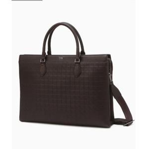 [닥스] 15인치 노트북 수납 서류가방 브라운 패턴 소가죽 DBBA5E240W3