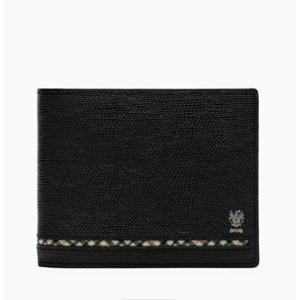 [닥스] 알렉산더 블랙 체크 라인 포인트 소가죽 DBWA5E623BK