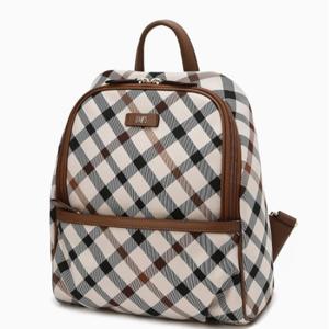 [닥스] 브라운 하우스체크 자카드 백팩 DCBA5E635I2