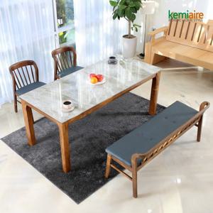 케미에르 아슬로바 4인 통세라믹 원목식탁SET(벤치형) KHD-857