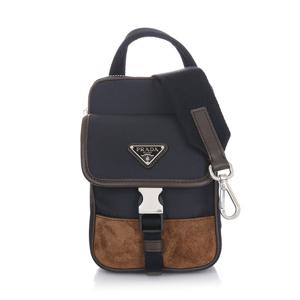 25SS 2ZH194 384 F0C1B 프라다 투톤 폰 홀더 크로스백